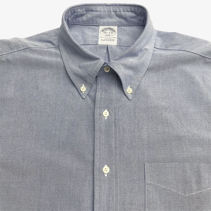 Brooks Brothers 346 ブルー ボタンダウンシャツ